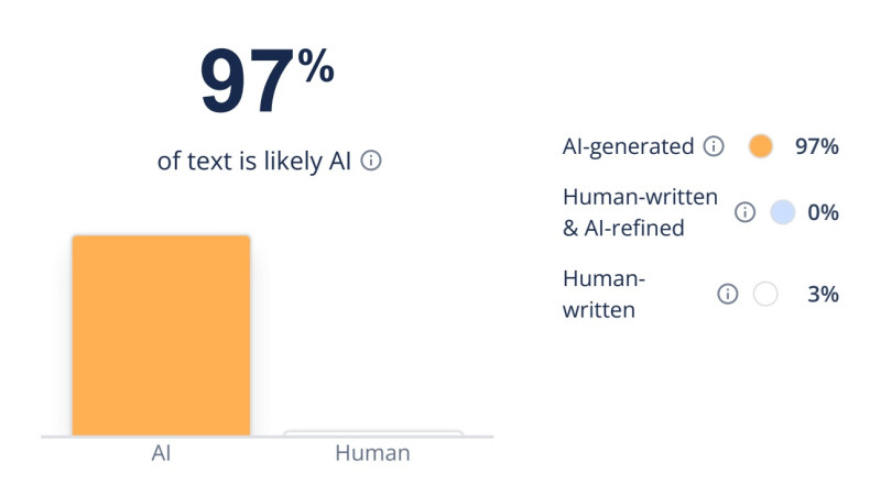 نمونه کار قبل از انسانی سازی متن هوش مصنوعی