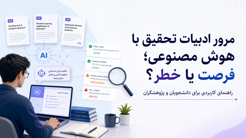 چطور با هوش مصنوعی مرور ادبیات تحقیق بنویسیم بدون اینکه متن سطحی و منبع‌سازی‌شده شود؟