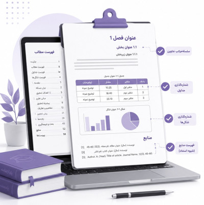 خدمات فرمتبندی پایاننامه و مقاله