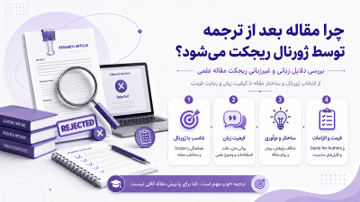 چرا مقاله بعد از ترجمه توسط ژورنال ریجکت می‌شود؟